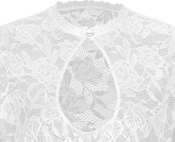 Dirndlbluse Damen Trachtenbluse Creme Dirndl Bluse für Bavarian Oktoberfest, 22jb107-weiss