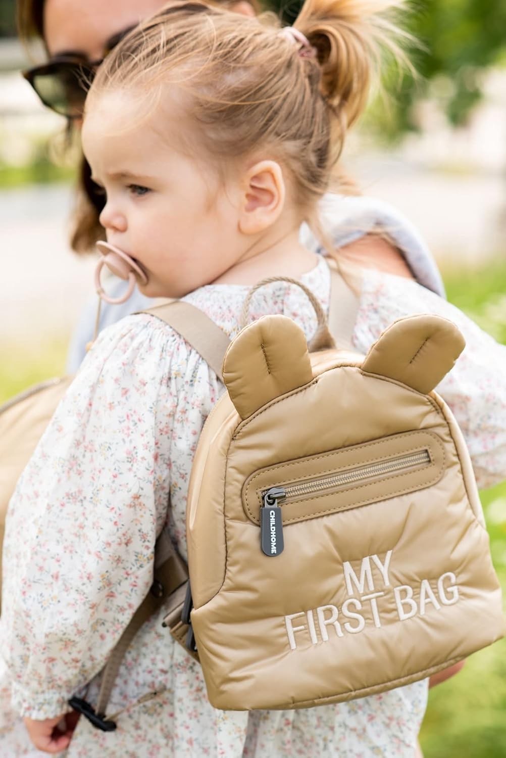 CHILDHOME, Kinderrucksack Baby, Schule, Kindergarten, Krippe, Zwei Fächer, Lunchbag/Flaschen geeigne