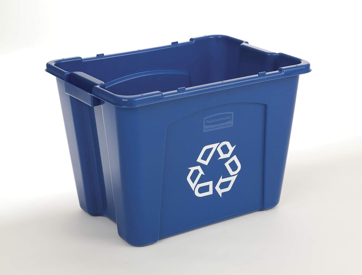 Rubbermaid fg571473blue Recycling Bin, 14 Gallon, blau, 6