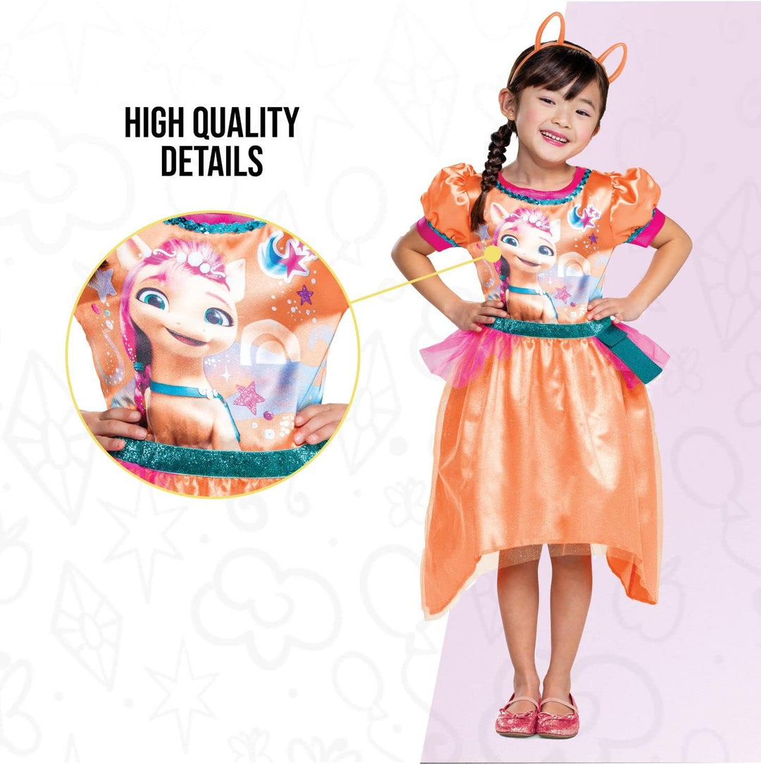 DISGUISE My Little Pony A New Generation Fancy Dress Costume Sunny Starscout for Kids Size Small