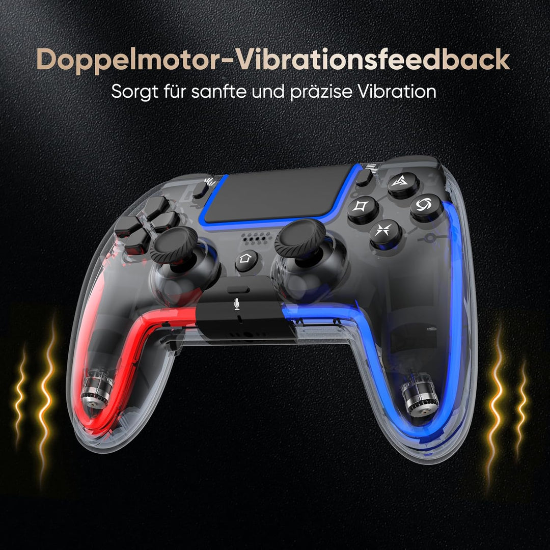 BETMI Wireless Controller für PS5, Pro/Slim/MAC/Steam Deck/PC, Hall-Effekt-Joystick, Doppelvibration