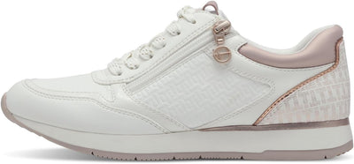 Tamaris Damen Low-Top Sneaker, Frauen Halbschuhe,Wechselfussbett 40 EU Rosa Wht Rose Gold, 40 EU Ros