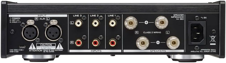 Teac AX-505-B Stereo Vollverstärker (115 Watt je Kanal, Stromsparfunktion, Kopfhörerverstärkerschalt