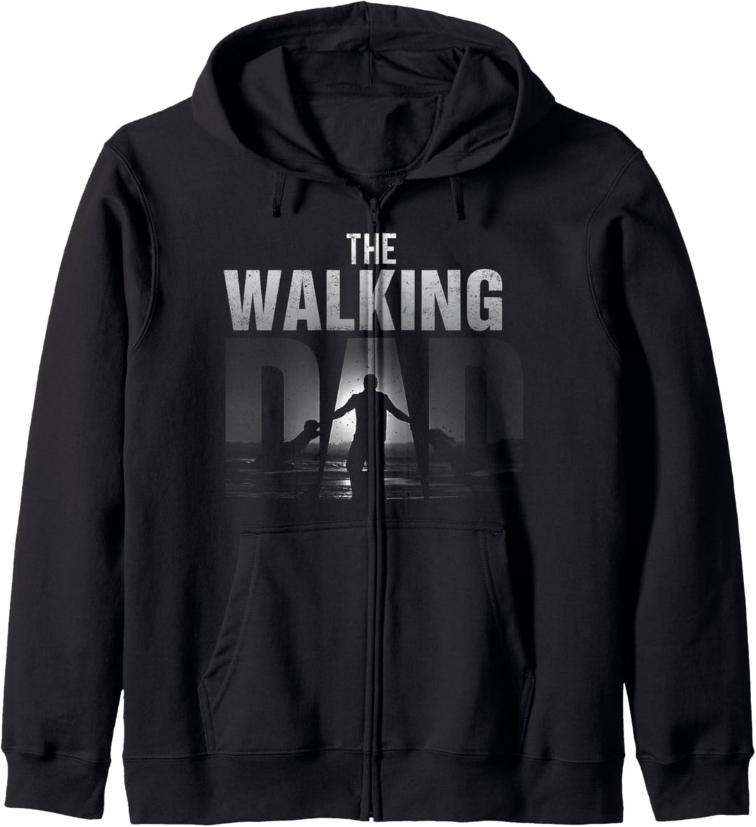The Walking Dad 2 Kinder|Geschenk zum Vatertag|lustiges Papa Kapuzenjacke