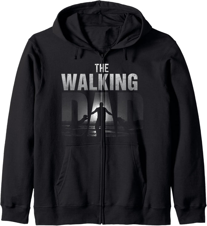 The Walking Dad 2 Kinder|Geschenk zum Vatertag|lustiges Papa Kapuzenjacke