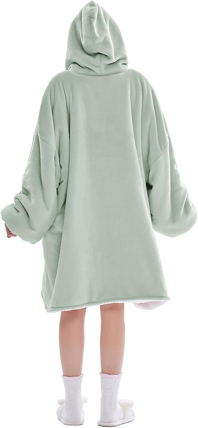 Übergrosse Hoodie Sweatshirt, Original Decke Sweatshirt, super weiche gemütliche warme komfortable R