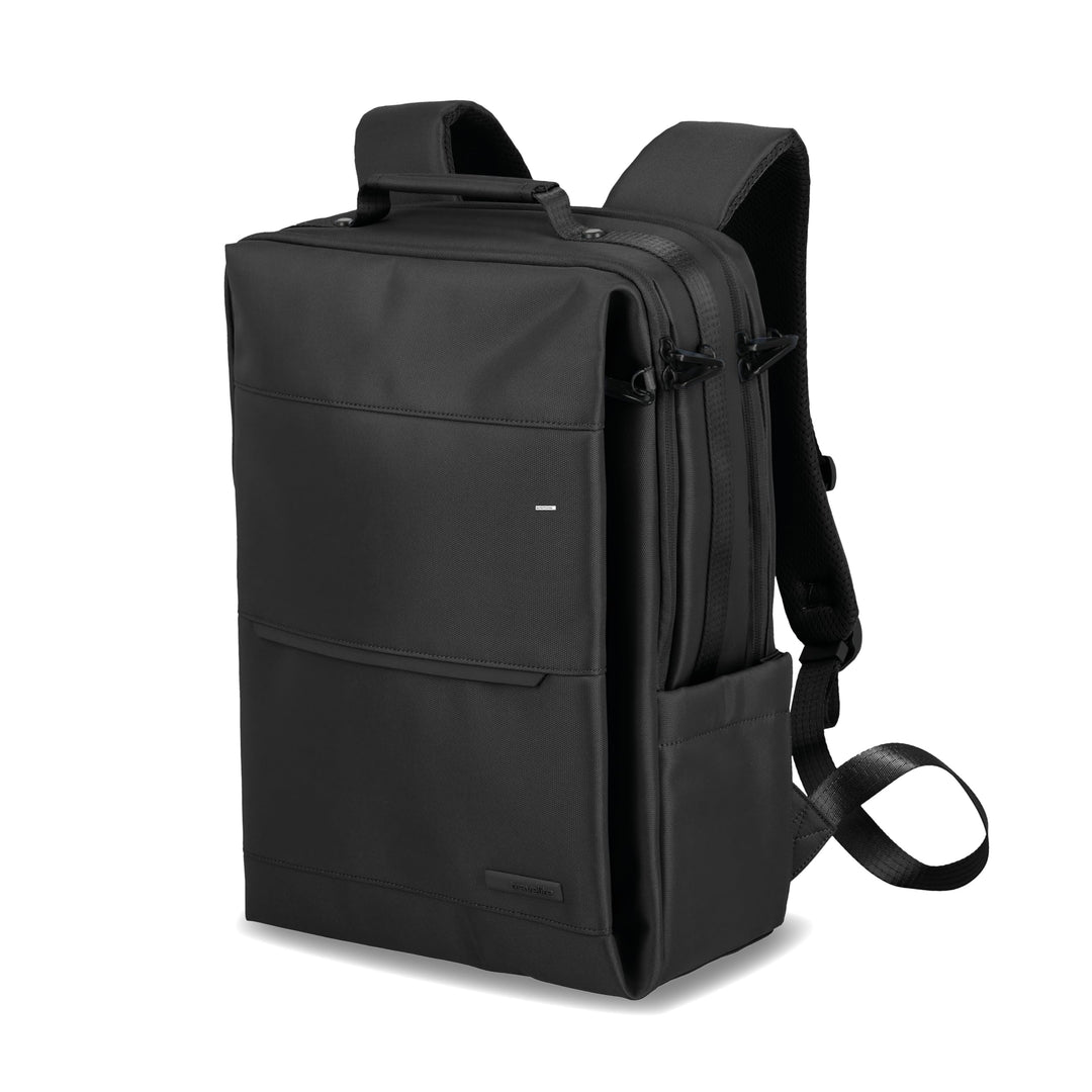 Travelite Handgepäck Rucksack, Laptop Rucksack 15,6 Zoll, WORKFLOW Reiserucksack aus recyceltem Mate