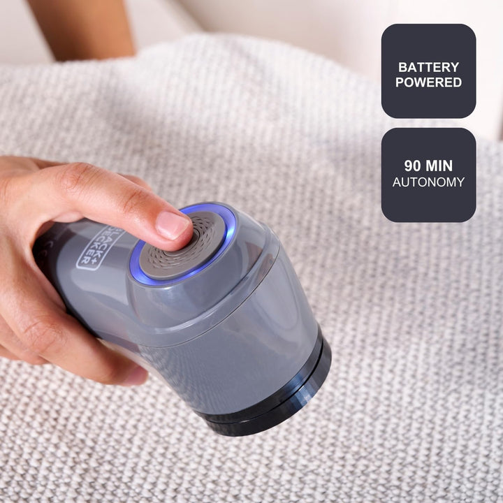 BLACK+DECKER - Fusselrasierer BXLR500E + kabellos | 90 Min Laufzeit | USB | abnehmbar | kompakt & le