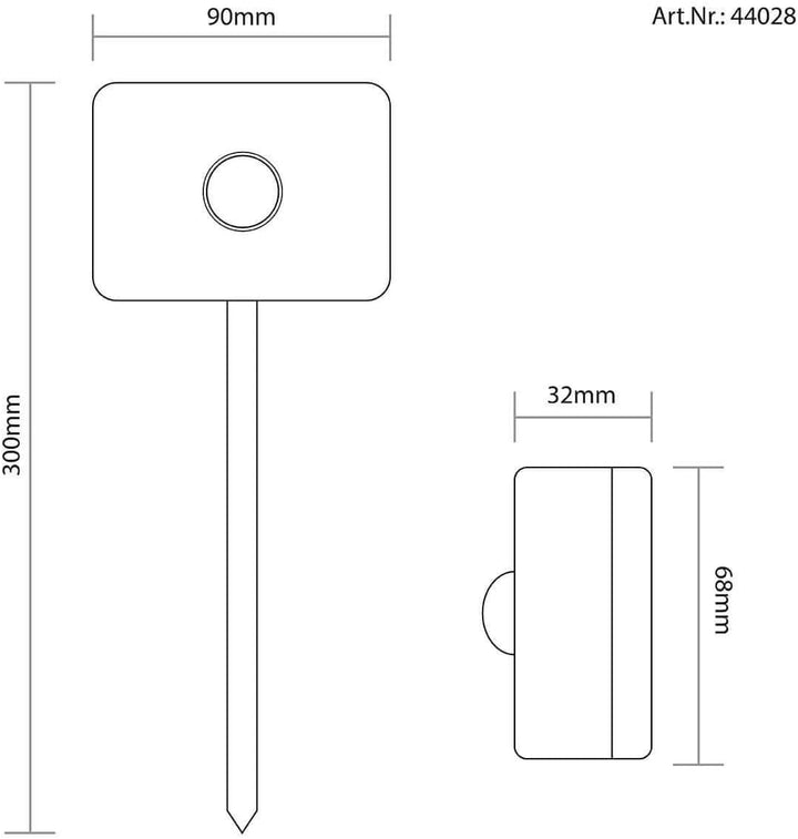 Gartus® Garten-Lichtkontrollsystem Dämmerungssensor aussen KIT inkl. 1x Basis-Set, 1x Funk-Bewegungs