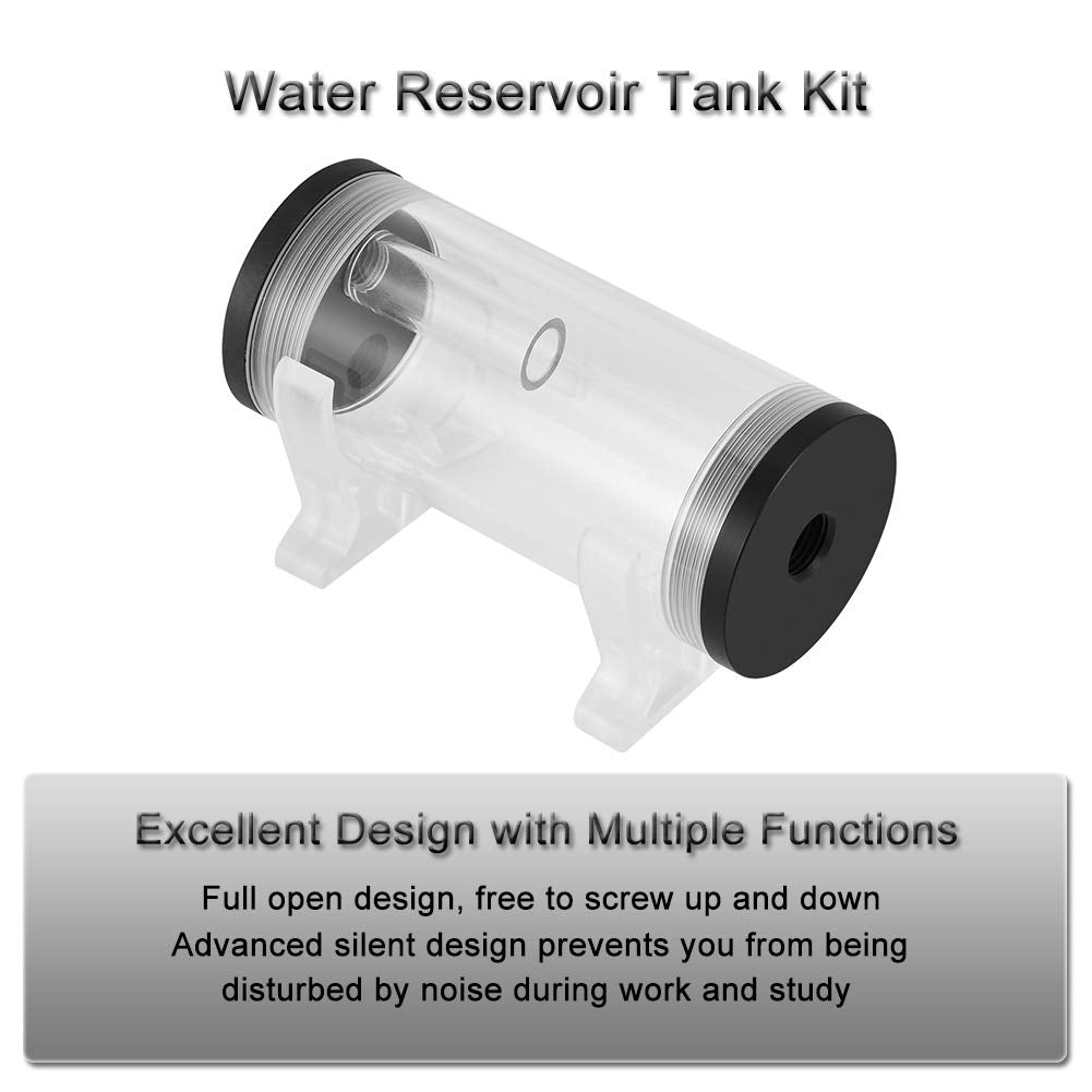 Cuifati Kühlbehälter, PC-Computer Flüssigwasserkühlung Ra/Diator Acrylzylinder Wasserbehälter Tank K