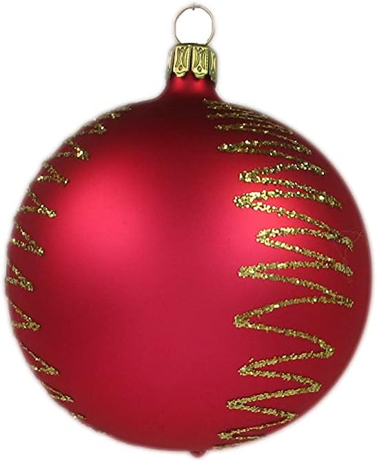Thüringer Christbaumschmuck Exclusiv ROSA Creme Mix 8cm Handarbeit Germany 12er Set rosa Champagner