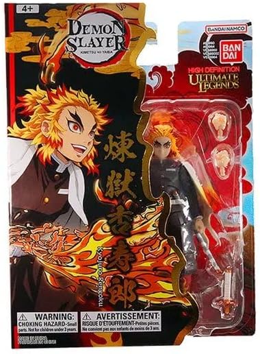 Bandai - Ultimate Legends HD - Demon Slayer Actionfigur 12 cm - Kyojiro Rengoku - Offizielle Demon S