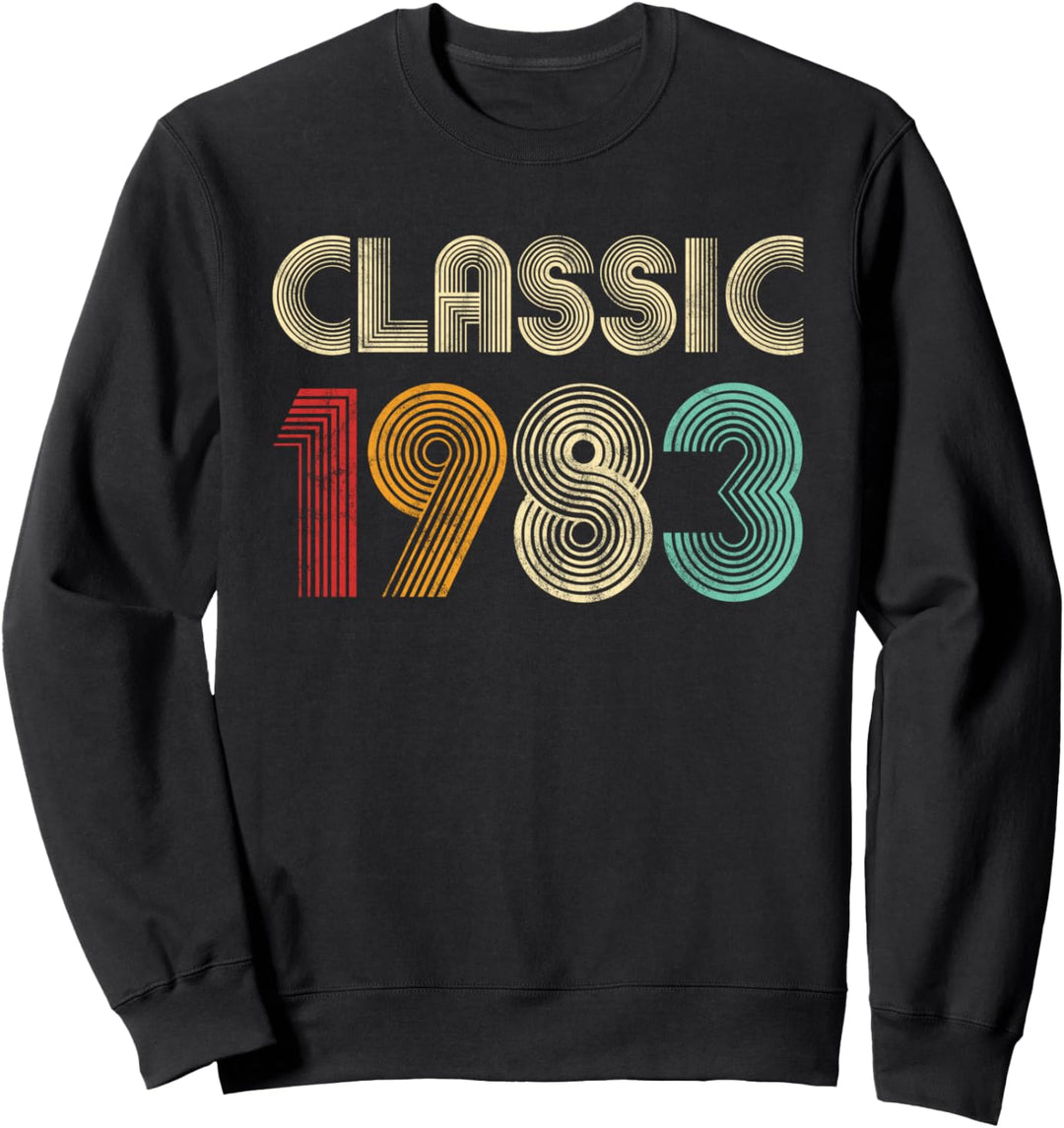 Klassisch 1983 Vintage 37. Geburtstagsgeschenk Männer Frauen Sweatshirt