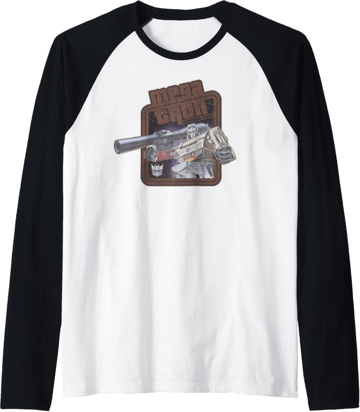 Transformers Megatron Decepticon Leader Retro Logo Raglan