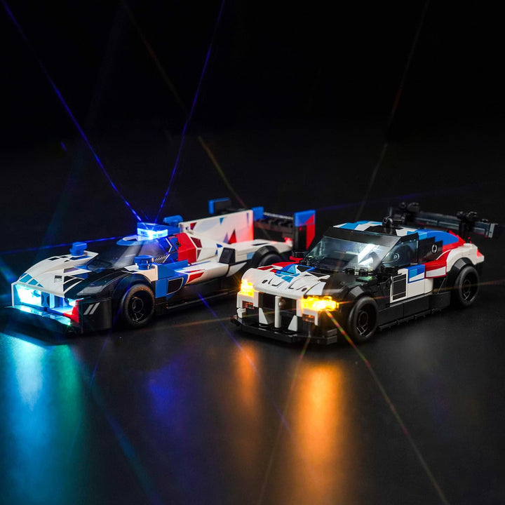 Led Licht Set für Lego Speed Champions BMW M4 GT3 &amp; BMW M Hybrid V8 Rennwagen Auto-Spielzeug (Kein L
