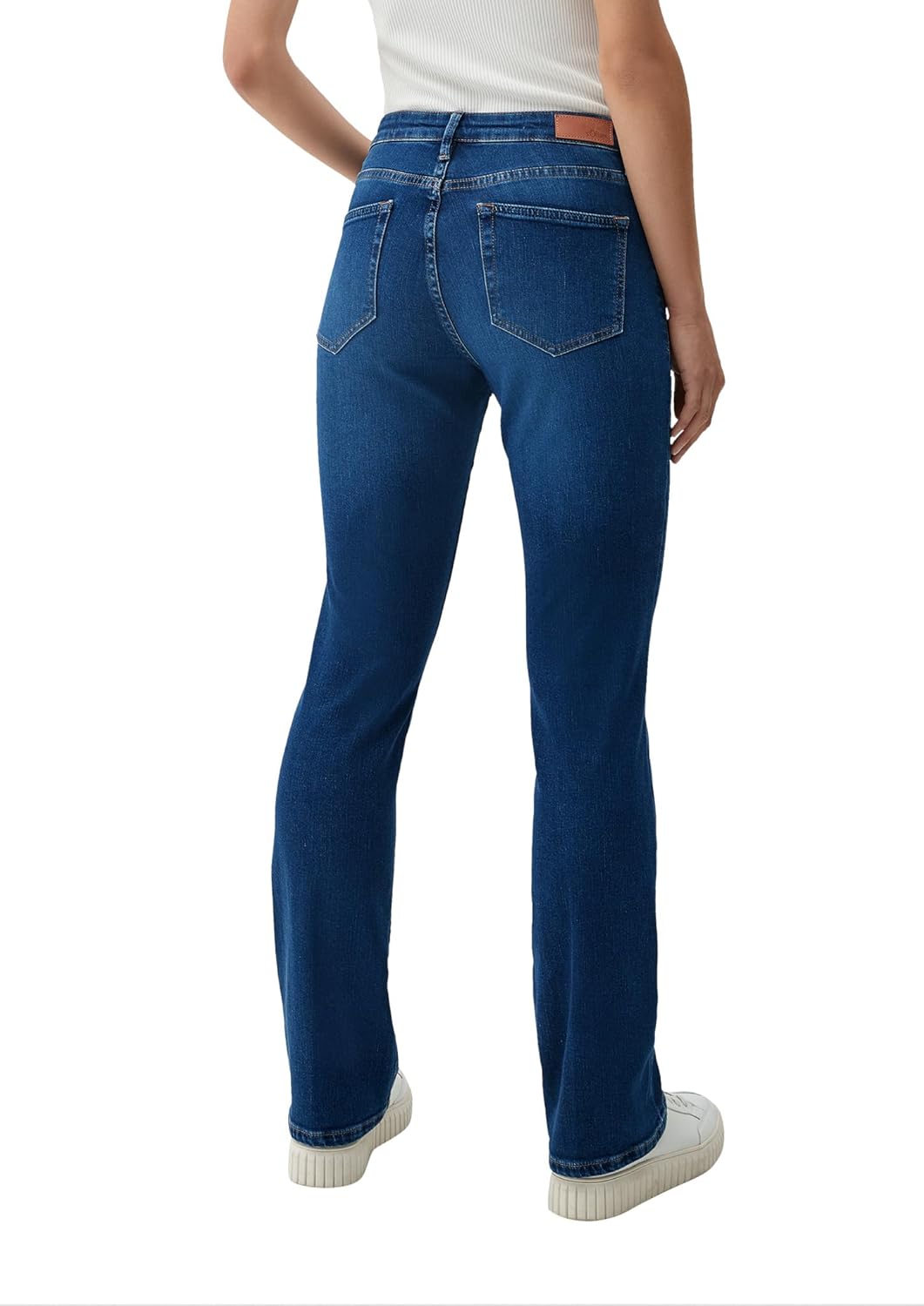 s.Oliver Stoffhose aus Interlock-Jersey mit Extra High Rise 34W / 32L Dark Blue, 34W / 32L Dark Blue