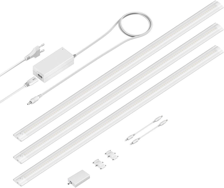 ledscom.de Smarte LED Unterbau-Leuchte SIRIS weiss matt, mit WLAN-Controller, flach, Smart-Home, Ale