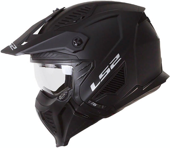 LS2, Jet modularhelme motorrad DRIFTER solid mat black 2206, S S Solid mat black, S Solid mat black