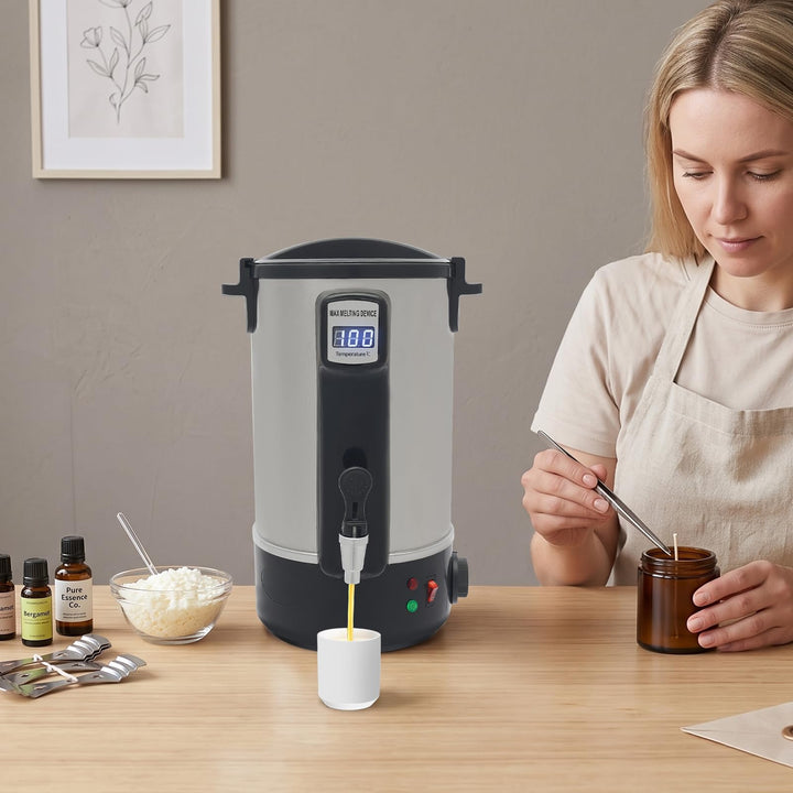 Owneed 8L Kerzenherstellung Kit, Kerzen Wachsschmelzer 30–110°C Einstellbar, Elektrischer Wachs Schm