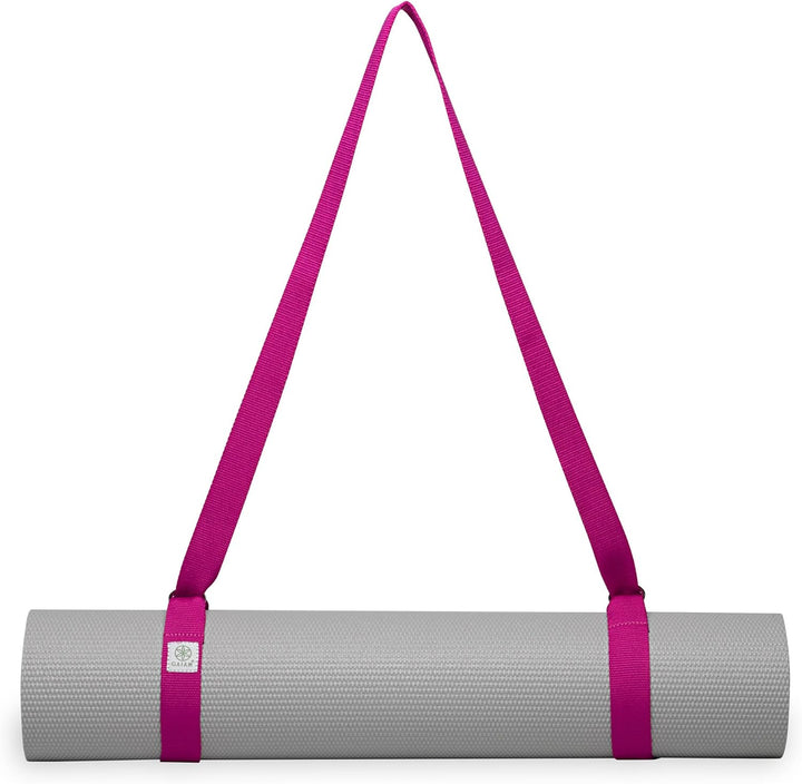 Gaiam Easy-Cinch Yogamatte Sling, 1 Stück (keine Matte im Lieferumfang enthalten) Fuchsia/Blau, Fuch