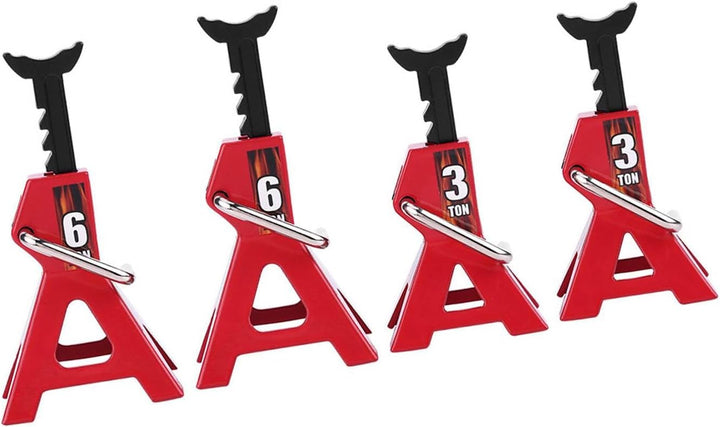 lyrlody 4Pcs RC-Wagenheber, Metall Jack Stands, für D90 Axial Wraith SCX10 RC-Raupenauto im Massstab