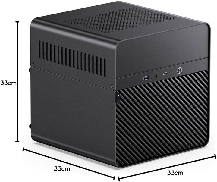 Jonsbo N2 PC-Gehäuse, NAS-Gehäuse, 5+1 Speicherplätze, Hot-Swapping-Technologie, Aluminium, Mini-ITX