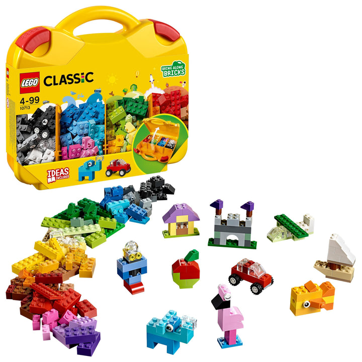 LEGO Classic Bausteine Starterkoffer – Farben Sortieren mit Aufbewahrungsbox, kreatives Geschenk, Ki