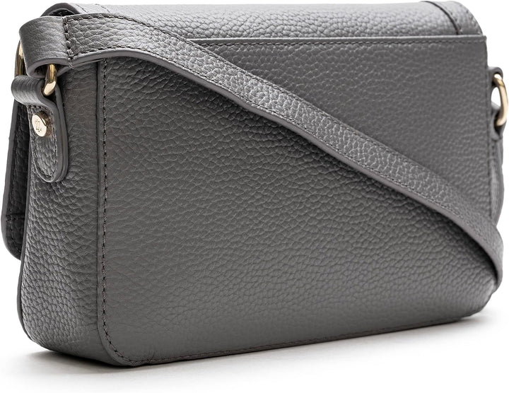 Lazarotti Bologna Leder Umhängetasche Damen | verstellbarer Schulterriemen | mittelgrosse Crossbody