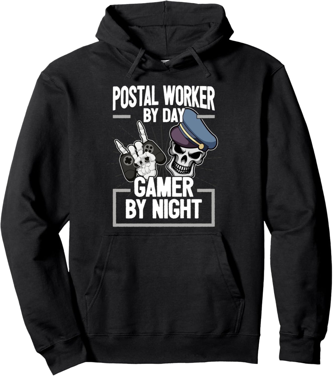 Cooler Postboten Spruch Briefträger I Gaming Konsole Zocken Pullover Hoodie