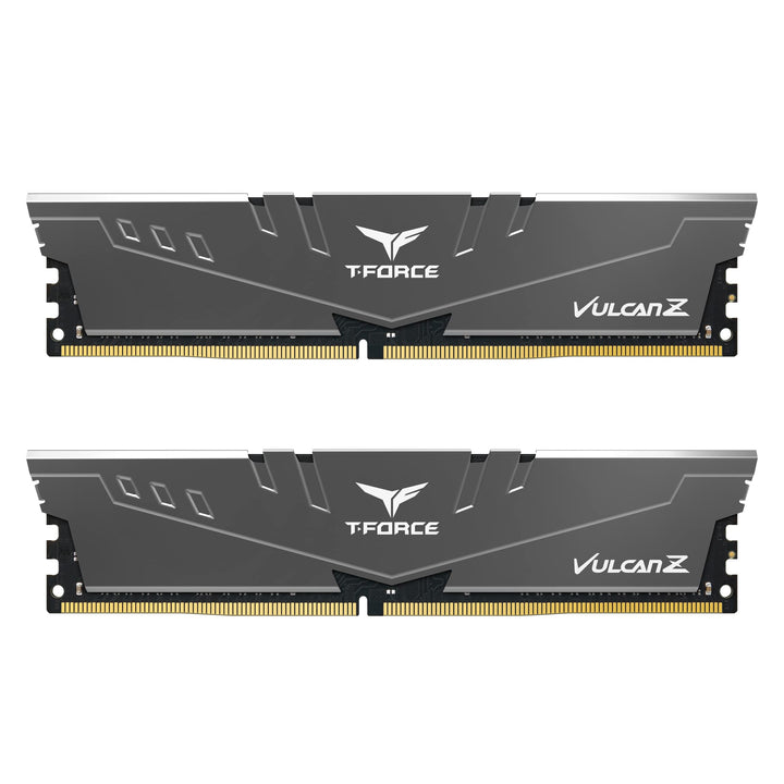 TEAMGROUP Team T-Force Vulcan Z DDR4 Gaming Memory, 2 x 16 GB, 3200 MHz, 288 Pin DIMM, Grey 32GB (16