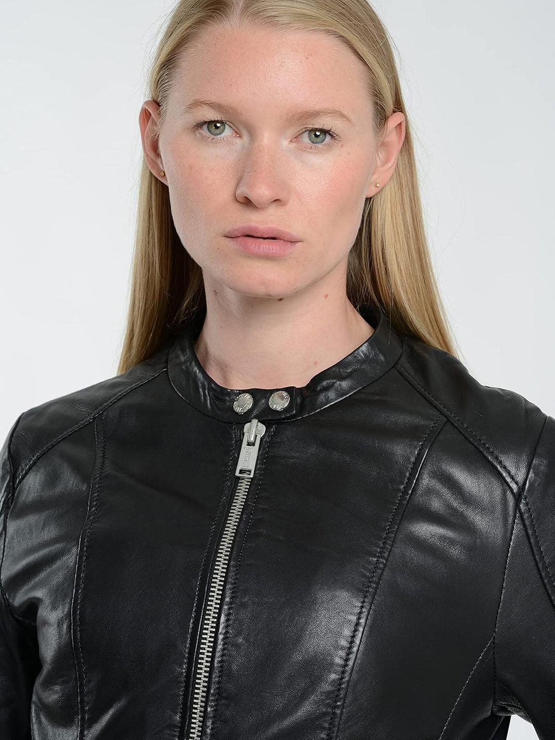 MUSTANG Damen Lederjacke 31021532 S Schwarz, S Schwarz