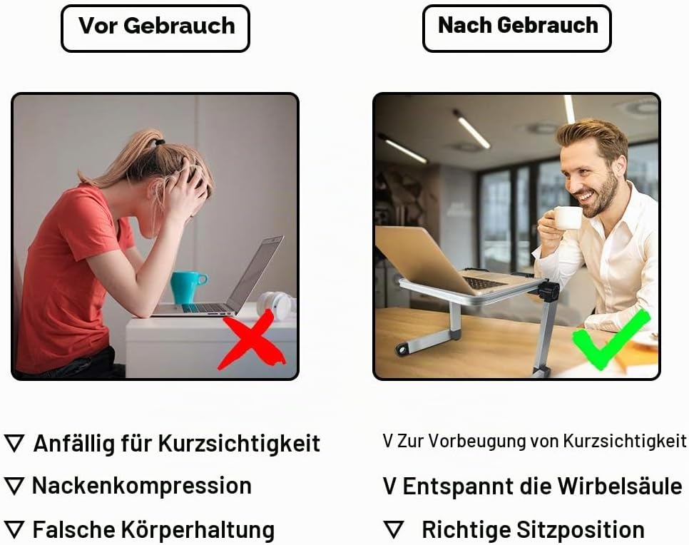 LYFETC Schwarzer Bücherständer Leseständer mit Stützfüssen, winkelverstellbar ergonomisch, Buchhalte