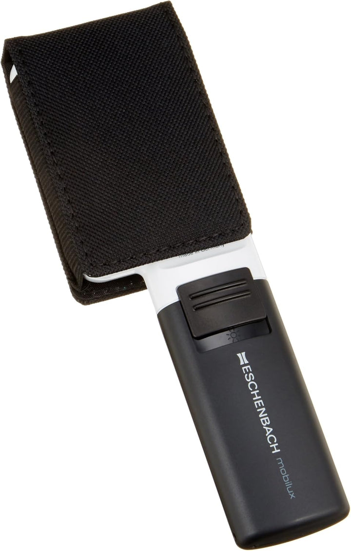Eschenbach 15114 Optik Lupe Handlupe mit LED-Beleuchtung mobiluxLED Vergrösserng: 4X Linsengrösse: 7