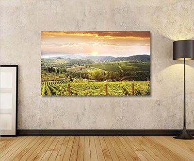 islandburner Bild Bilder auf Leinwand Toskana V4 Italien Landschaft 1p XXL Poster Leinwandbild Wandb