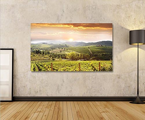 islandburner Bild Bilder auf Leinwand Toskana V4 Italien Landschaft 1p XXL Poster Leinwandbild Wandb