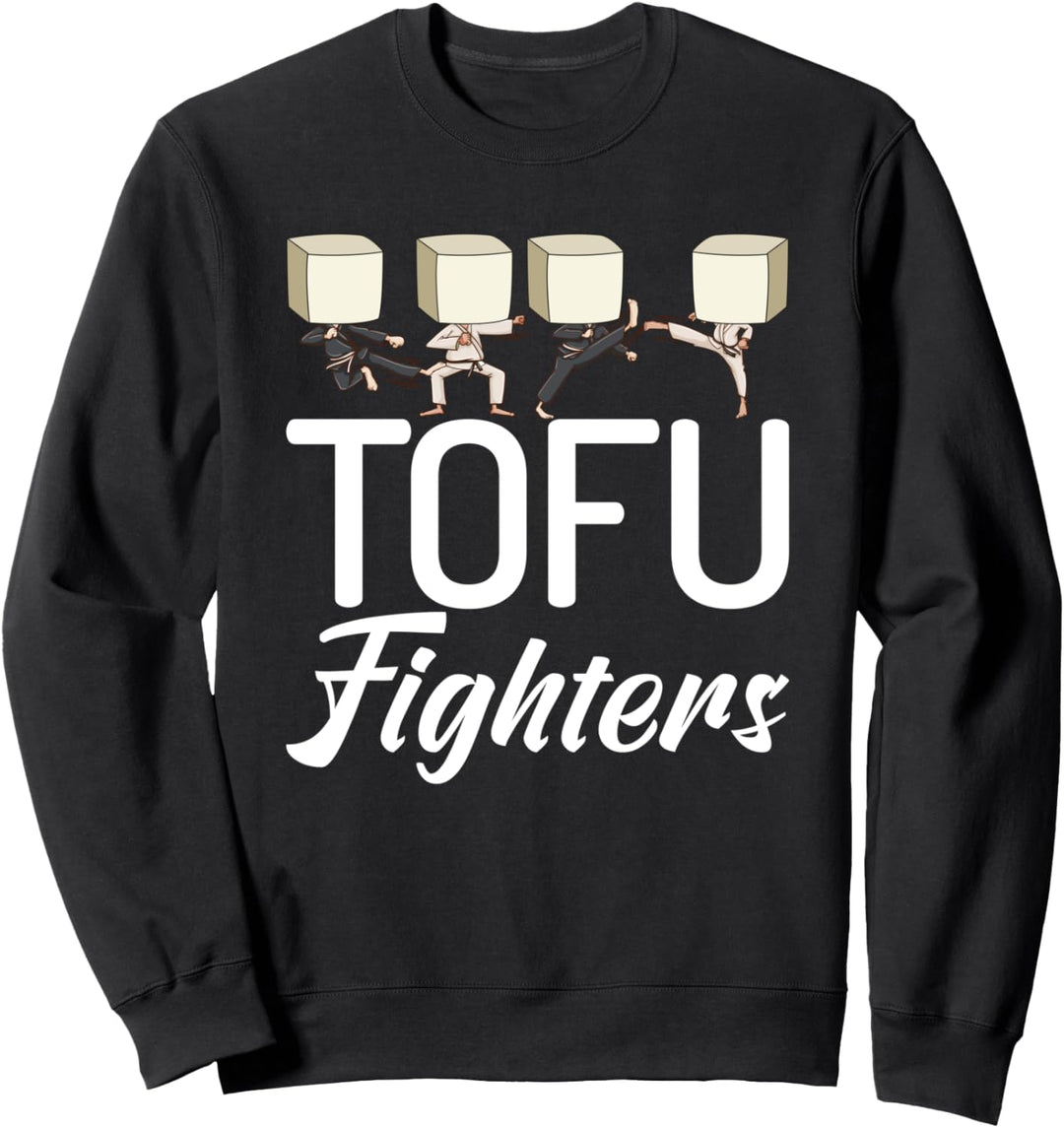 Tofu-Kämpfer Lustige Tofu Martial Arts Meatless Veggies Sweatshirt