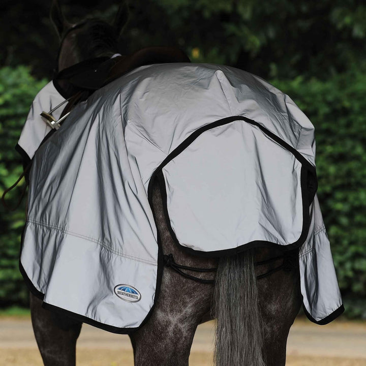 Weatherbeeta Reflektierende Wrap-Around-Übungsblatt Silber/Schwarz 1004324, S
