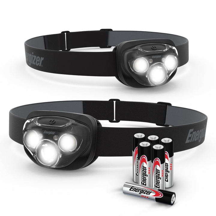 Energizer Stirnlampe LED, Vision HD Plus, Superhelle Kopflampe für Camping, Outdoor und Wandern, Bat