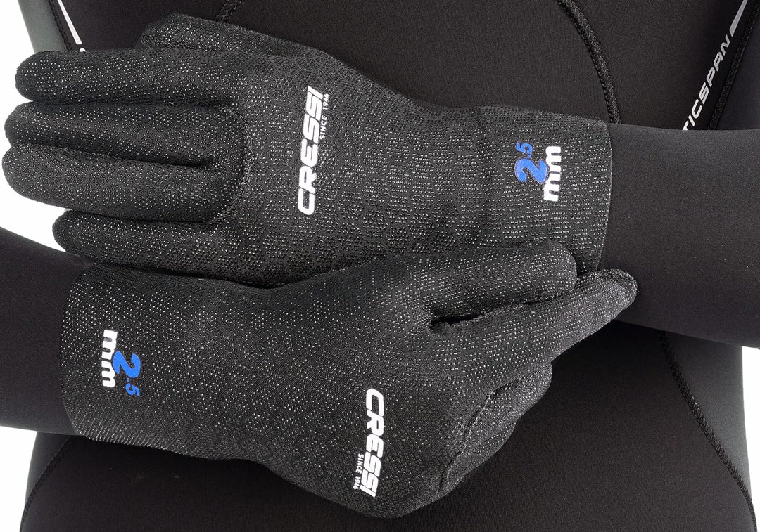 Cressi High Stretch Gloves -Unisex 5-Finger-Tauchhandschuhe aus Weichem, Einfach Gefüttertem, Hochfe