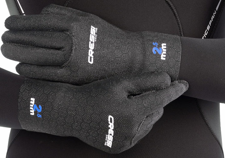 Cressi High Stretch Gloves -Unisex 5-Finger-Tauchhandschuhe aus Weichem, Einfach Gefüttertem, Hochfe
