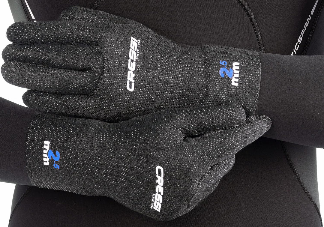 Cressi High Stretch Gloves -Unisex 5-Finger-Tauchhandschuhe aus Weichem, Einfach Gefüttertem, Hochfe