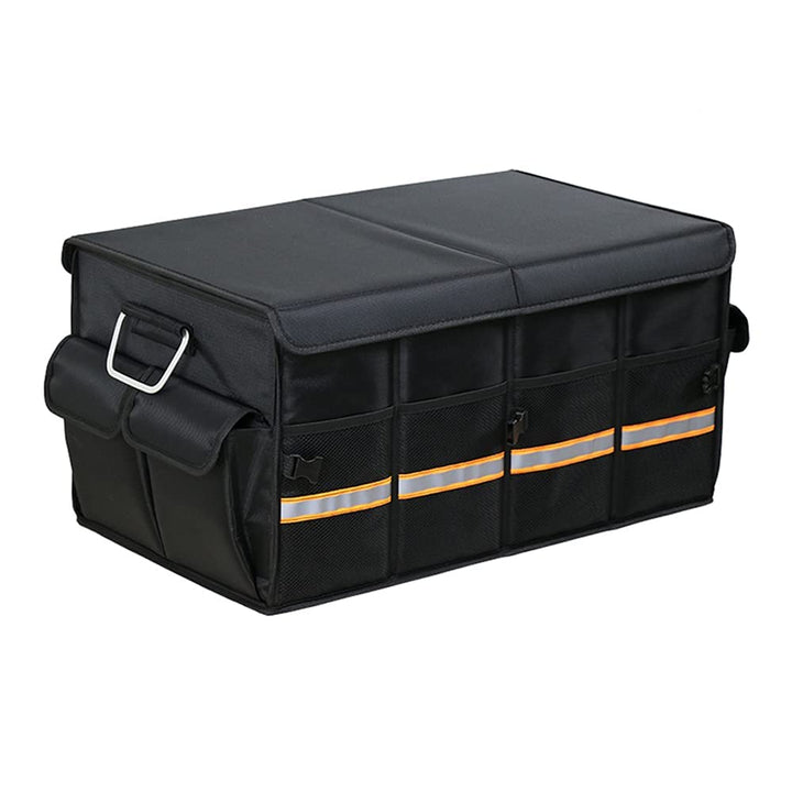 YUOCT L 60cm Kofferraum Organizer & Deckel Robuste, Zusammenklappbare Kofferraum Organizer Box Mit M