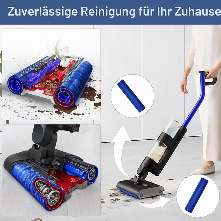 Bürstenrolle Ersatzteile für Dyson Wash G1 Staubsauger Doppelt Bürstenrolle-Zubehör, 2 Bürstenrolle