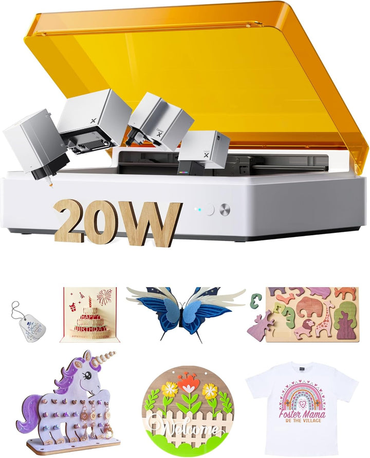 xTool M1 Ultra 4-in-1 Bastelmaschine - Stanzen, Vinyl schneiden, 20W gravieren und mit Stift zeichne