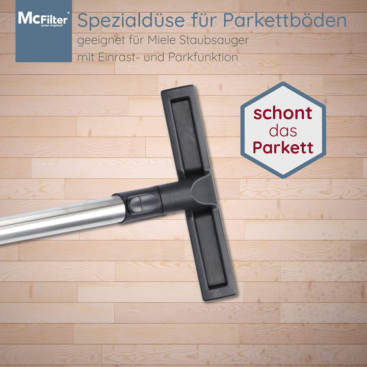 McFilter I Parkettdüse kompatibel mit geeignet für Miele CX1 Staubsauger Serie, Hartbodendüse mit 35