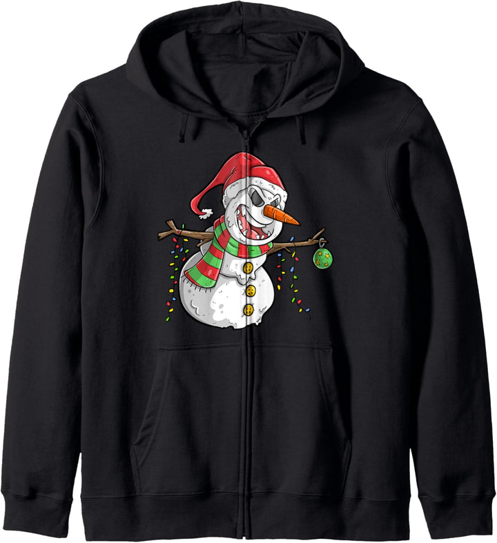 Schneemann Weihnachten Kapuzenjacke
