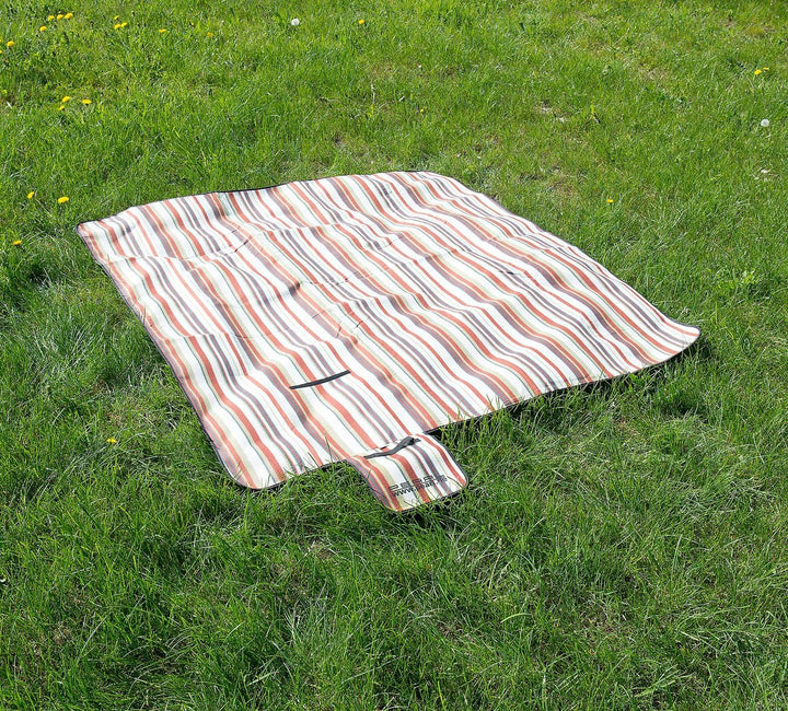 PEARL Thermo Picknickdecke: Fleece-Picknick-Decke 200 x 175 cm, Wasserabweisende Unterseite (Picknic