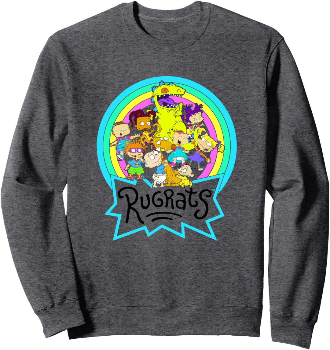 Rugrats Rainbow Circle Reptar And Friends Sweatshirt