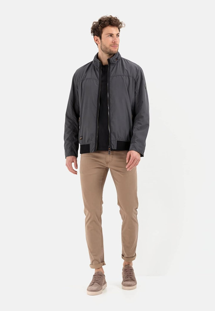 camel active Herren Leichter Blouson aus recyceltem Polyester 26 Shadow Grey, 26 Shadow Grey