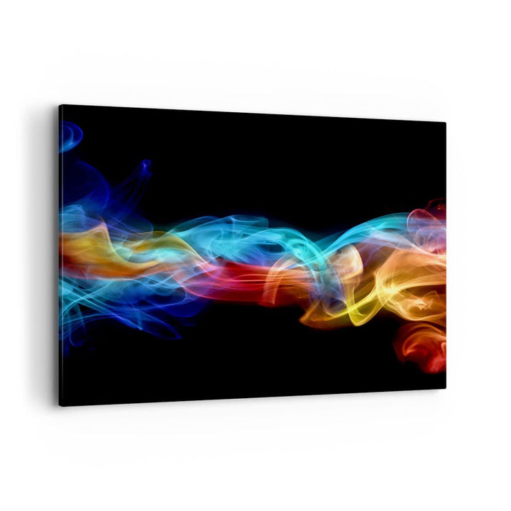Bilder auf Leinwand 100x70cm Leinwandbild Abstrakt luft bunt figur Gross Wanddeko Bild Schlafzimmer